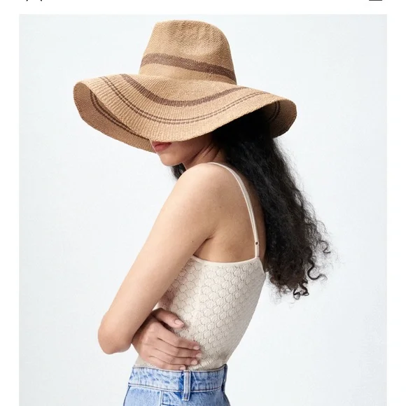 ✨SALE ✨ZARA SOLID COLOR WOVEN HAT ✨SALE ✨ Zara | Accessories | Sale Zara Solid Color Woven Hat Sale  main image 3